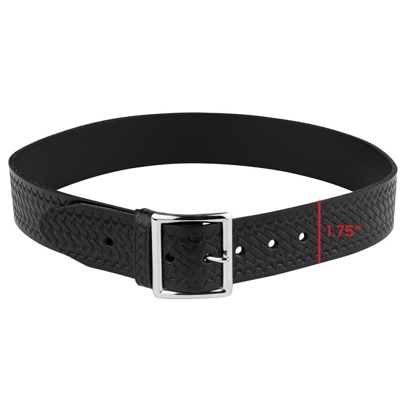 Perfect Fit Shield Wallets Perfect Fit Leather Basket Weave 1.75 Garrison Belt, Tactical First Response Police & Security, Black - Image 2