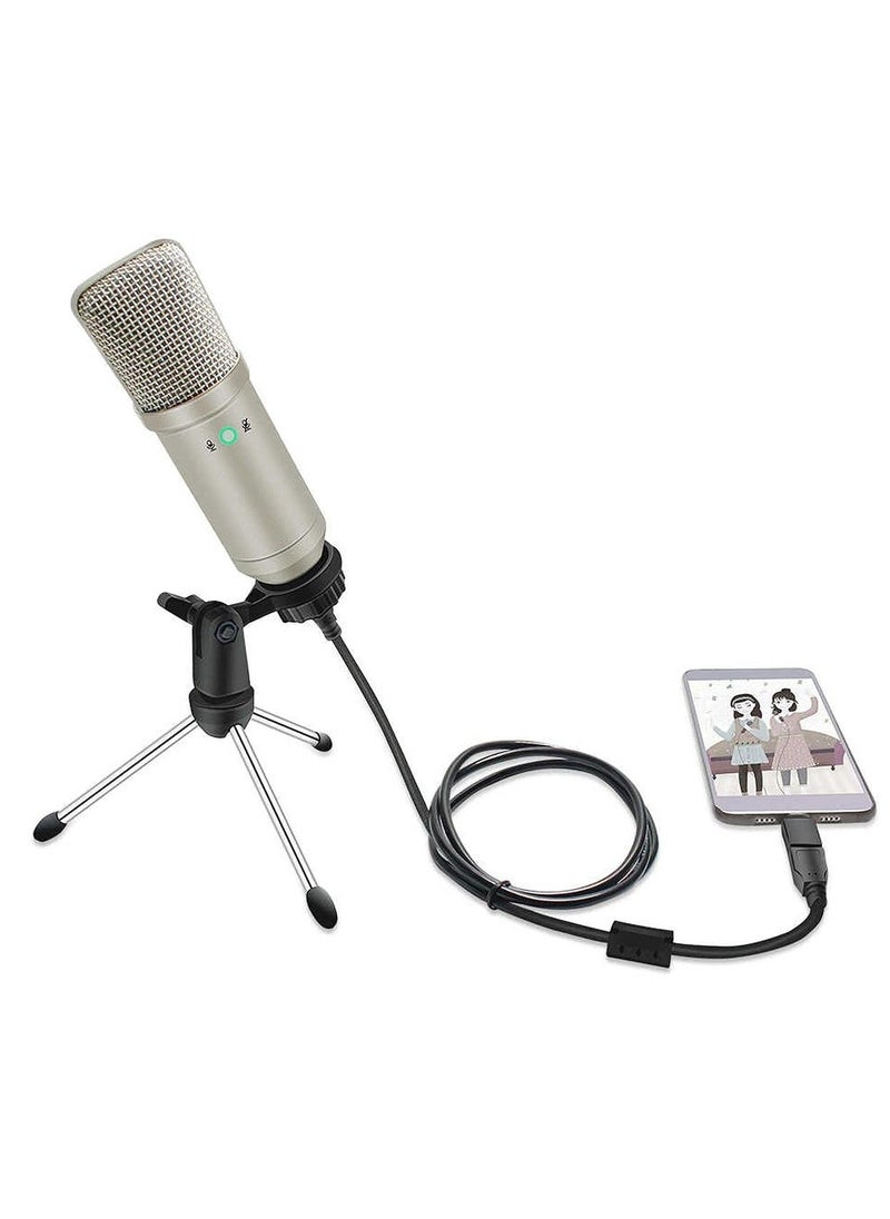Generic Professional Condenser Microphone kit, for mobile phone Laptop live streaming podcast PC microphone  - Image 1
