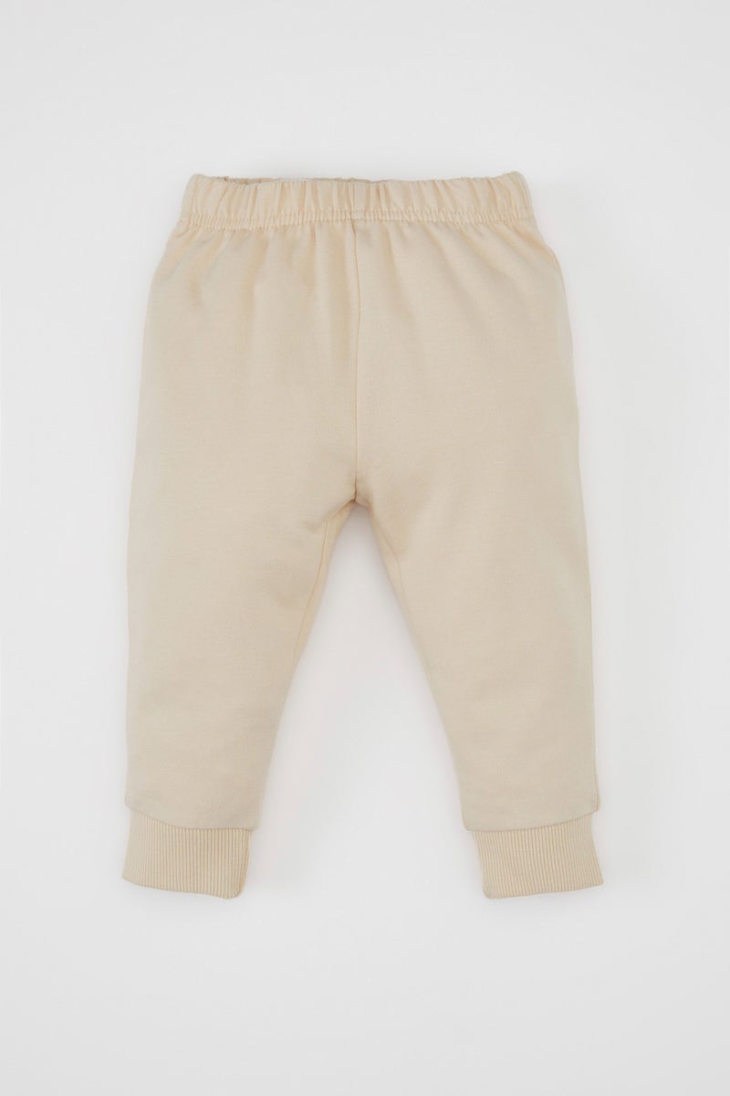 DeFacto Beige BabyGirl Baby Girl Printed Sweatshirt Sweatpants 2 Piece Set Casual - Image 2