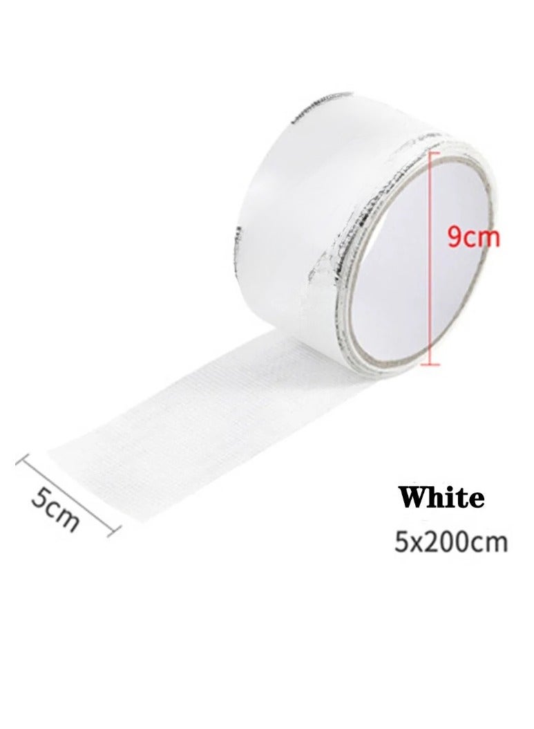 Window Screen Repair Tape, Strong Adhesive Waterproof Mesh Tape, Easy To Use Screen Patch Repair Tape, Self Adhesive Mesh Patch For Covering Window Door Tears Holes, (1pc, White)  - Image 1