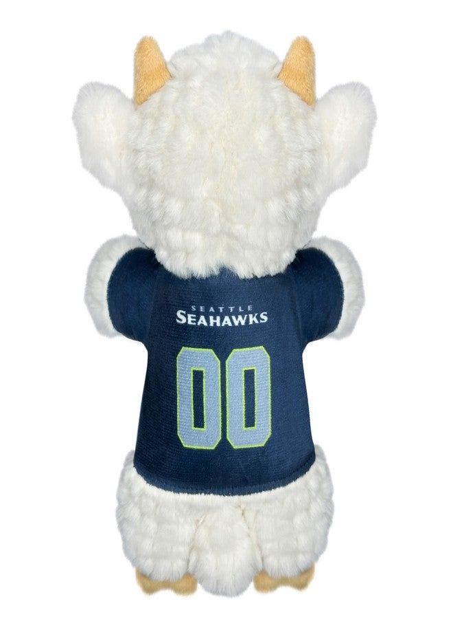 Pets First NFL Seattle Seahawks Goat Plush Toy for Dogs and Cats with Squeaker, Wearing a Team Jersey! Fun & Sporty Goat Shaped Dog Chew Toy, Interactive Pet Toy - Image 1