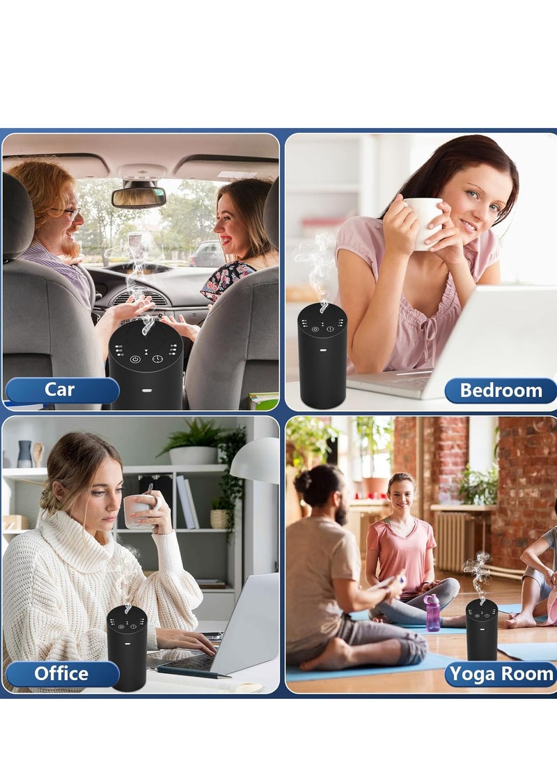 xinzhen - Waterless Car Diffuser, Waterless Diffusers for Essential Oils with Timer & No Leakage Tech, Super Quiet Cordless Aromatherapy Essential Oil Diffuser Battery Operated for Car, Room, Office - Image 1