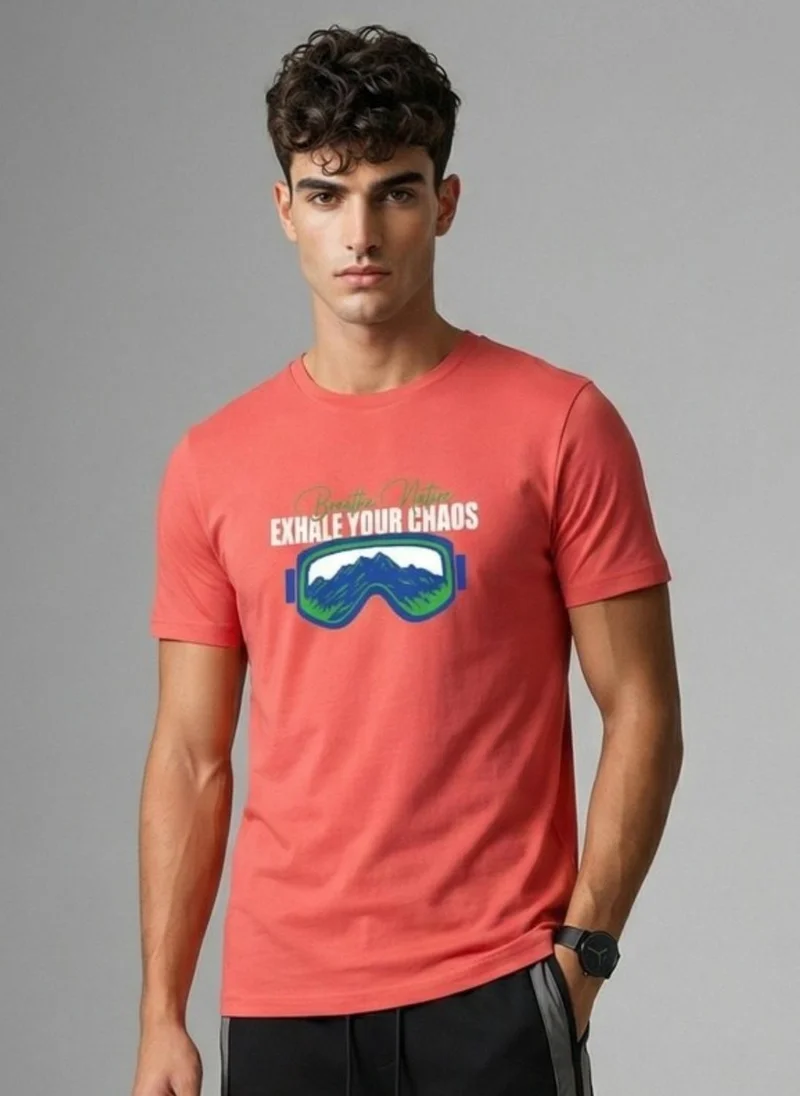 NOBERO Men's Premium Printed Regualr T-Shirt