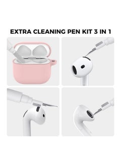Ahastyle AhaStyle AirPods 4 Case Cover (2024) with Cleaning Kit Soft Silicone AirPods 4th Generation Case Full Body Shockproof Cover Skin for Apple AirPods 4 Support USB-C Charging Case and Wireless Charging  - Image 4