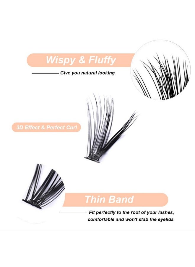 NuAngela Lash Clusters 40D D Curl Diy Lash Extensions 240Pcs 816Mm Individual Lashes Cluster Lashes Natural Eyelash Extensions Indicidual Eyelashes  - Image 2