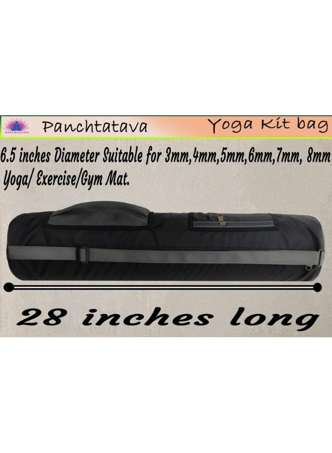 Panchtatava PANCHTATAVA Trendy Yoga Mat Cover/Yoga Mat Bag with Duffel/Gym Bag For Men & Women  (Black, Sling Bag) - Image 2