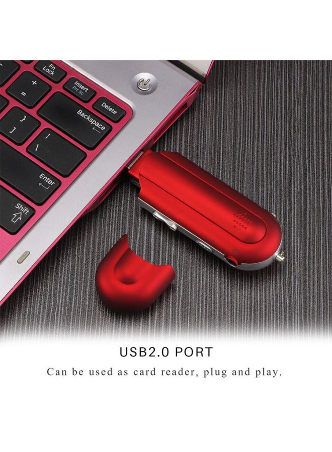 USB In-line Ultra-long Standby Screen MP3 4GB/8GB Built-in Memory Dry Battery MP3 With Lyrics Display-Body Color:Blue-Memory Capacity:4g (bare Metal)  - Image 4
