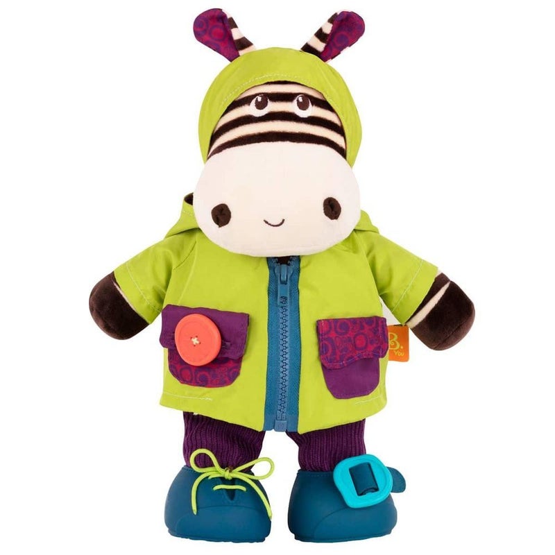 B. Toys B.toys - Giggly Zippies Interactive Plushies Zebra - BX1692Z - Image 1