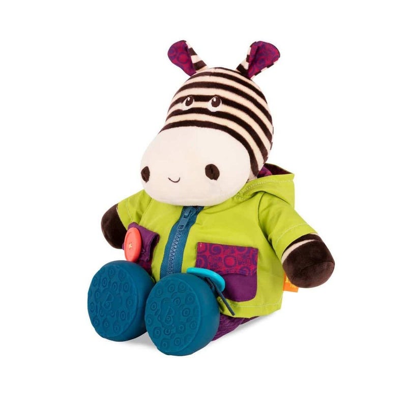 B. Toys B.toys - Giggly Zippies Interactive Plushies Zebra - BX1692Z - Image 4