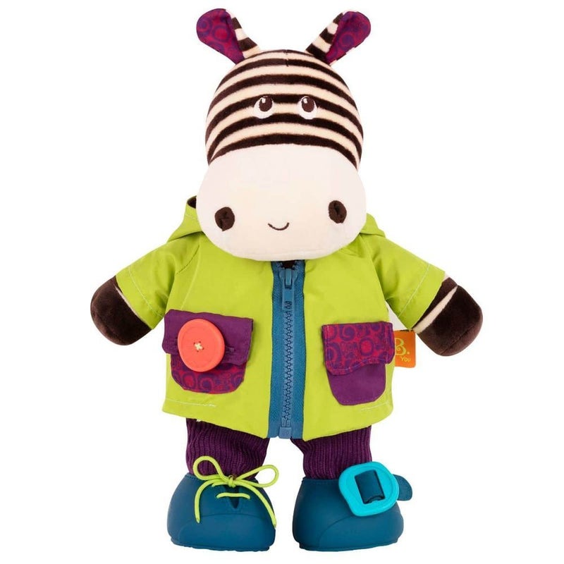 B. Toys B.toys - Giggly Zippies Interactive Plushies Zebra - BX1692Z - Image 3