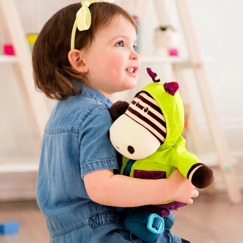 B. Toys B.toys - Giggly Zippies Interactive Plushies Zebra - BX1692Z - Image 2