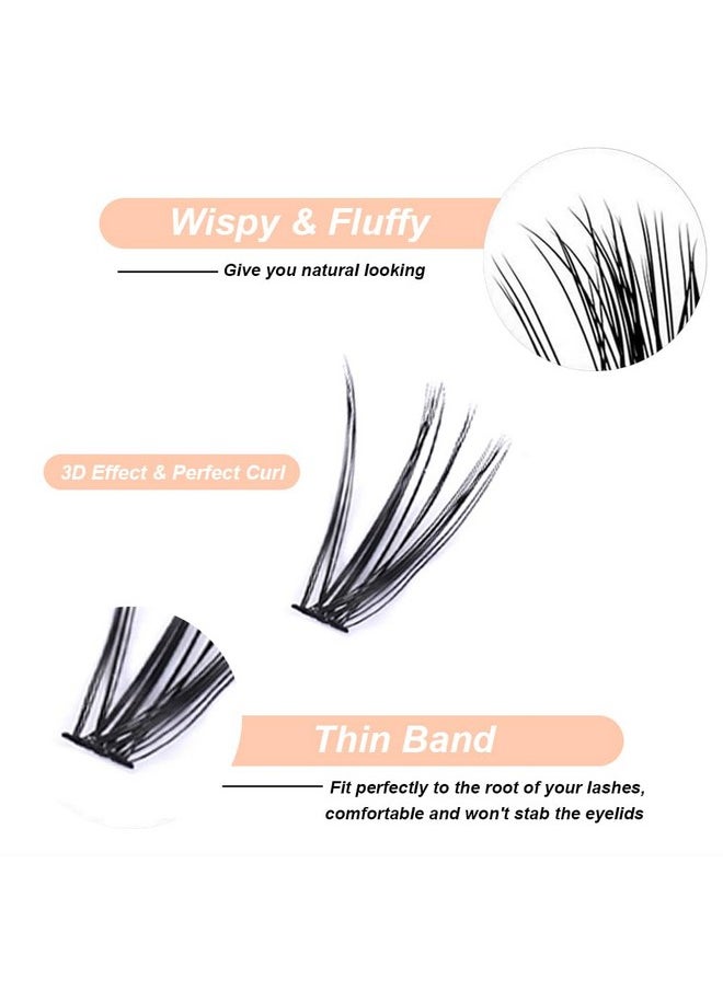 NuAngela Lash Clusters 30+40D D Curl Diy Lash Extensions 280Pcs 816Mm Individual Lashes Cluster Lashes Natural Eyelash Extensions Indicidual Eyelashes  - Image 2