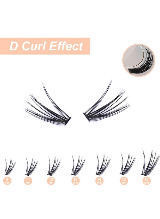 NuAngela Lash Clusters 30+40D D Curl Diy Lash Extensions 280Pcs 816Mm Individual Lashes Cluster Lashes Natural Eyelash Extensions Indicidual Eyelashes  - Image 3