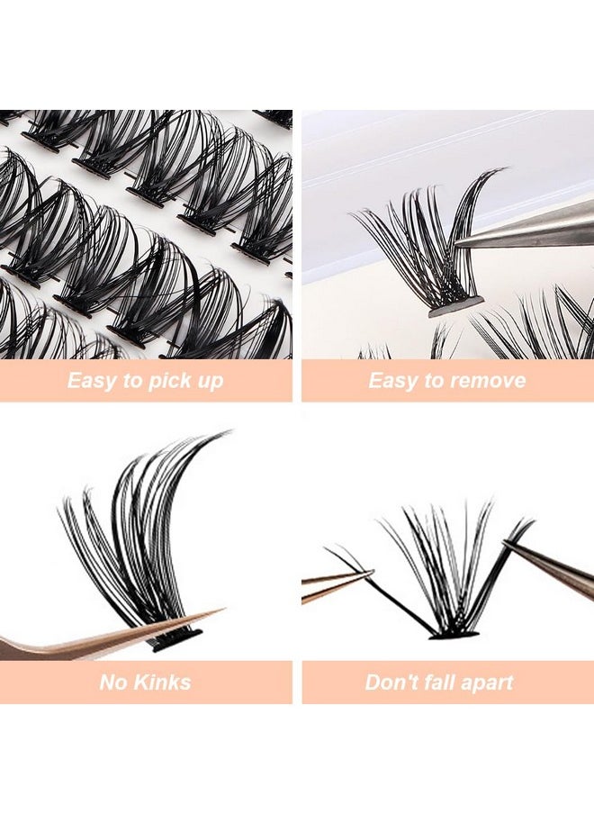 NuAngela Lash Clusters 30+40D D Curl Diy Lash Extensions 280Pcs 816Mm Individual Lashes Cluster Lashes Natural Eyelash Extensions Indicidual Eyelashes  - Image 4