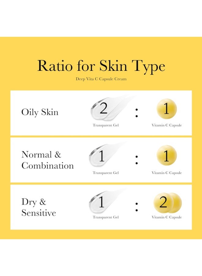 Medicube Deep Vita C Capsule Cream, Anti-Aging Wrinkles Face Moisturizer Capsule Creams, Instant Dry Skin Hydration Radiance, Skin Elasticity Care - Image 5