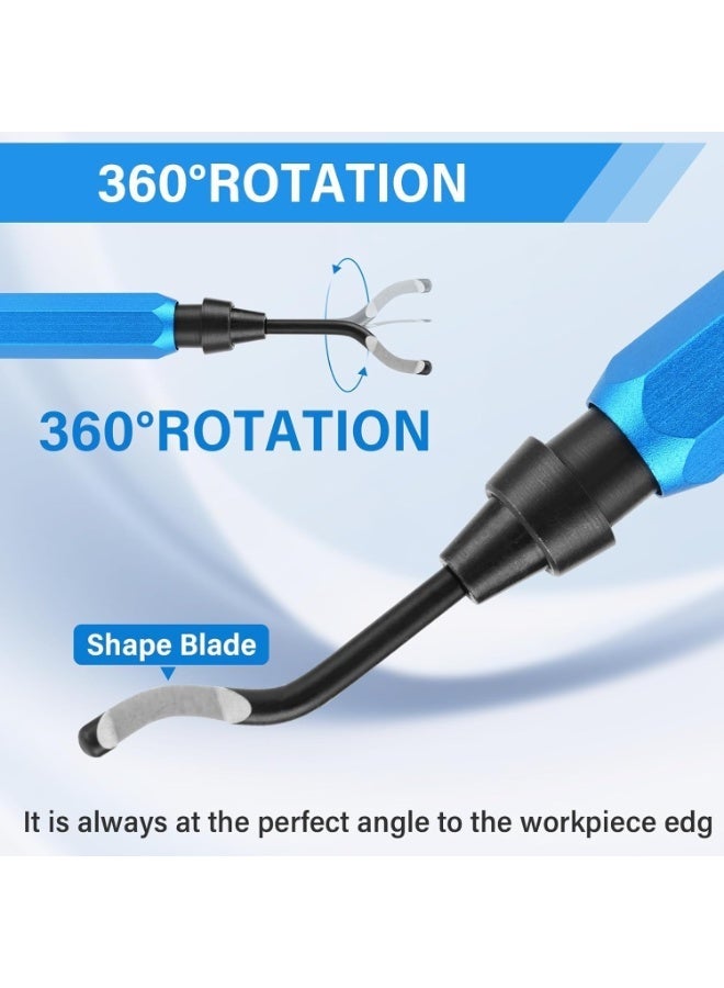 BIGTHREE 15 PCS Deburring Tools, Deburring Knife, Deburring Scraper, with Knife Bar, Efficient Deburrings, for Metal, Resin, Copper, Plastic, PVC Pipes, 3D Printing Burr Removal Reamer Tool. - Image 3
