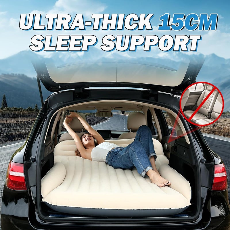 Ciremiv Car Bed with Complete Sleeping Accessories - Leakproof Inflatable Mattress for SUV and Minivan - Image 4