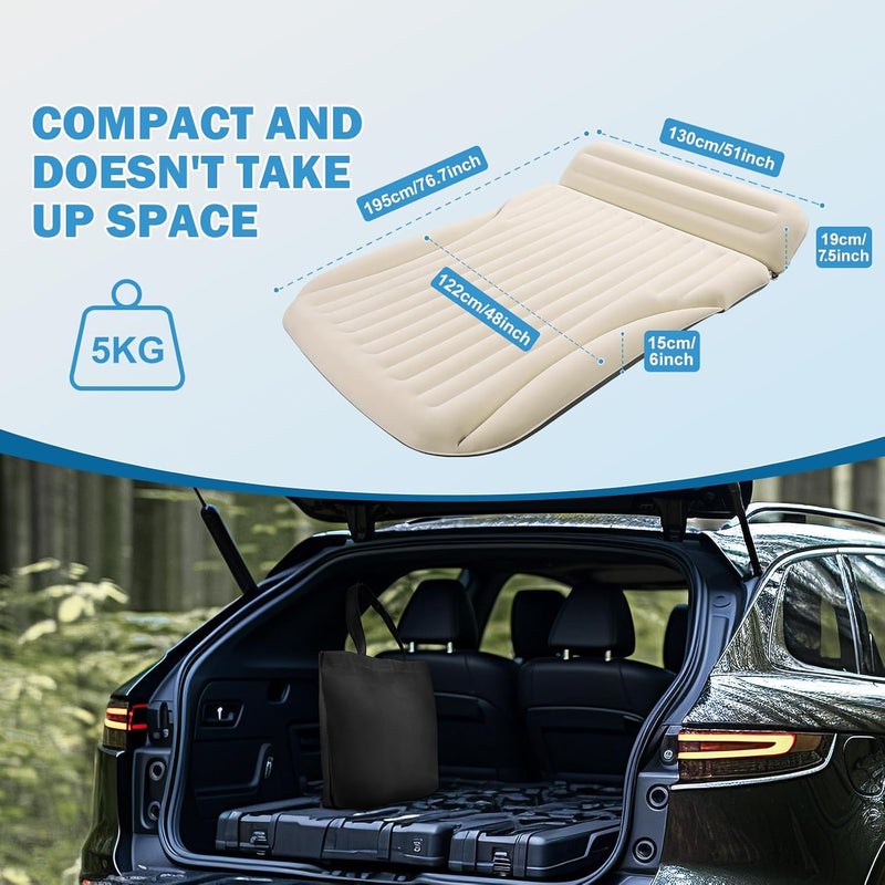 Ciremiv Car Bed with Complete Sleeping Accessories - Leakproof Inflatable Mattress for SUV and Minivan - Image 3