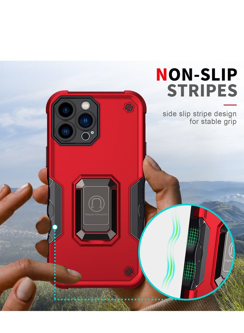 GULFLINK Hard Plastic Back Cover Phone Protect Case With Magnetic Ring for Apple iPhone 14 Pro Max White - Image 5