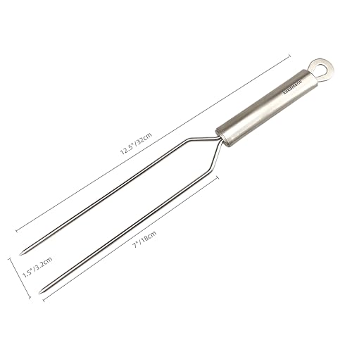 Kakamono Carving Fork Stainless-Steel Meat Fork 13" BBQ Fork, Long Metal Chef Pro Kitchen Forks for Barbecue, Serving, Cooking, Grilling, Roasting - Image 5