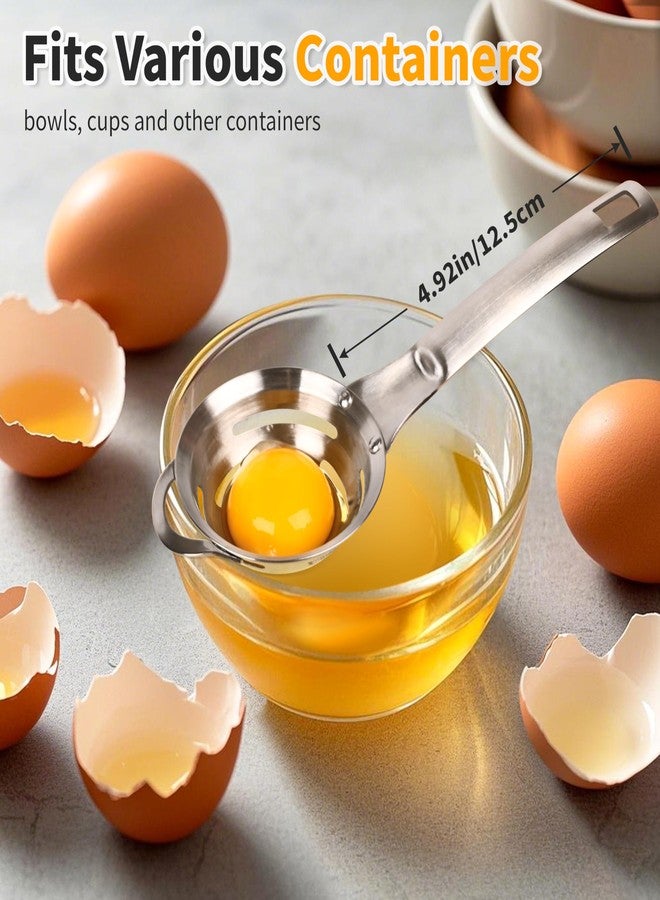 BooMetCheer Stainless Steel Egg Yolk White Separator for Raw Eggs,6-Hole Design, Quick Egg Yolk & White Separation, Kitchen Tool for Cooking & Baking - Image 3
