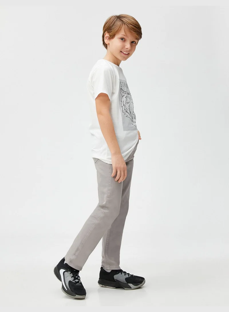 KOTON Straight Jean - Relax Cut Pockets Medium Rise