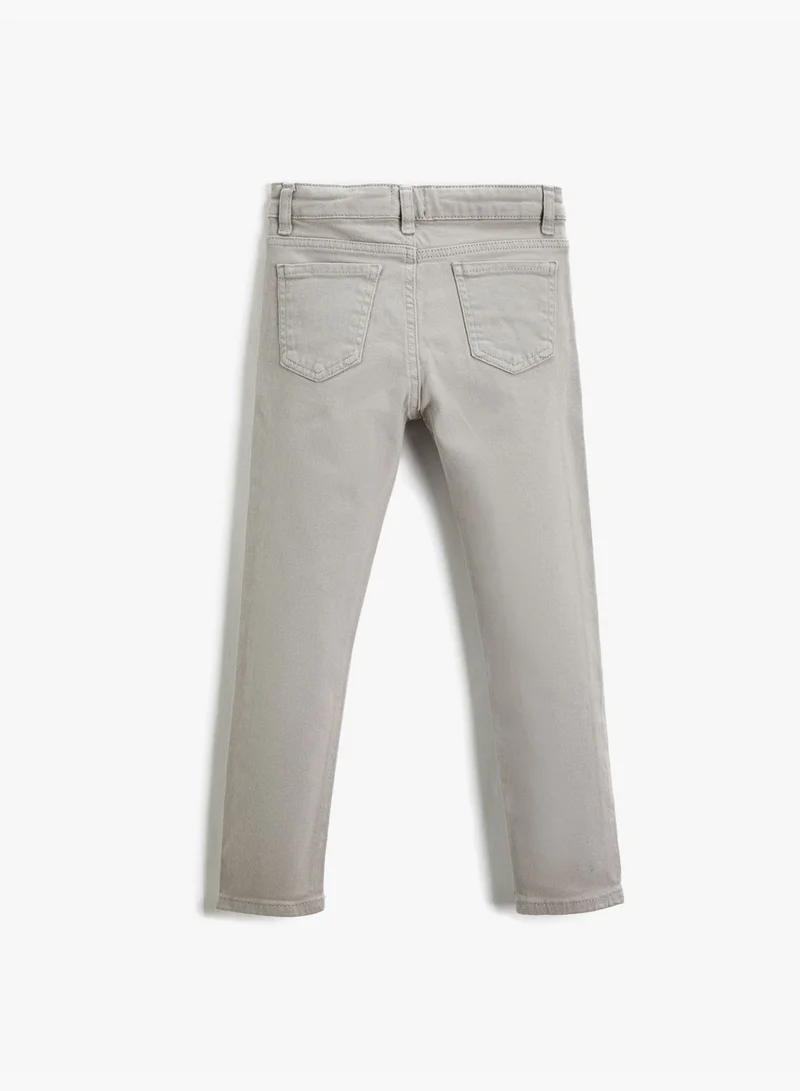 KOTON Straight Jean - Relax Cut Pockets Medium Rise
