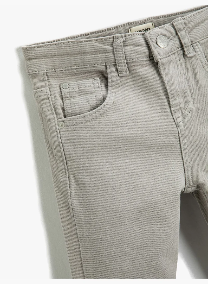 KOTON Straight Jean - Relax Cut Pockets Medium Rise