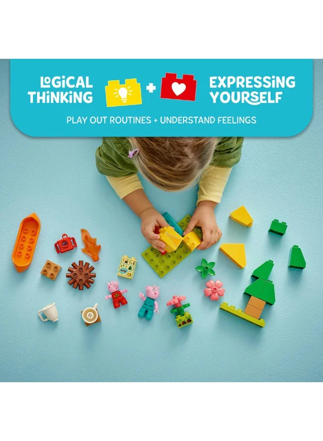 ليغو مجموعة بناء رحلة التخييم من ليغو® DUPLO®‎ Peppa Pig مع زورق 10452