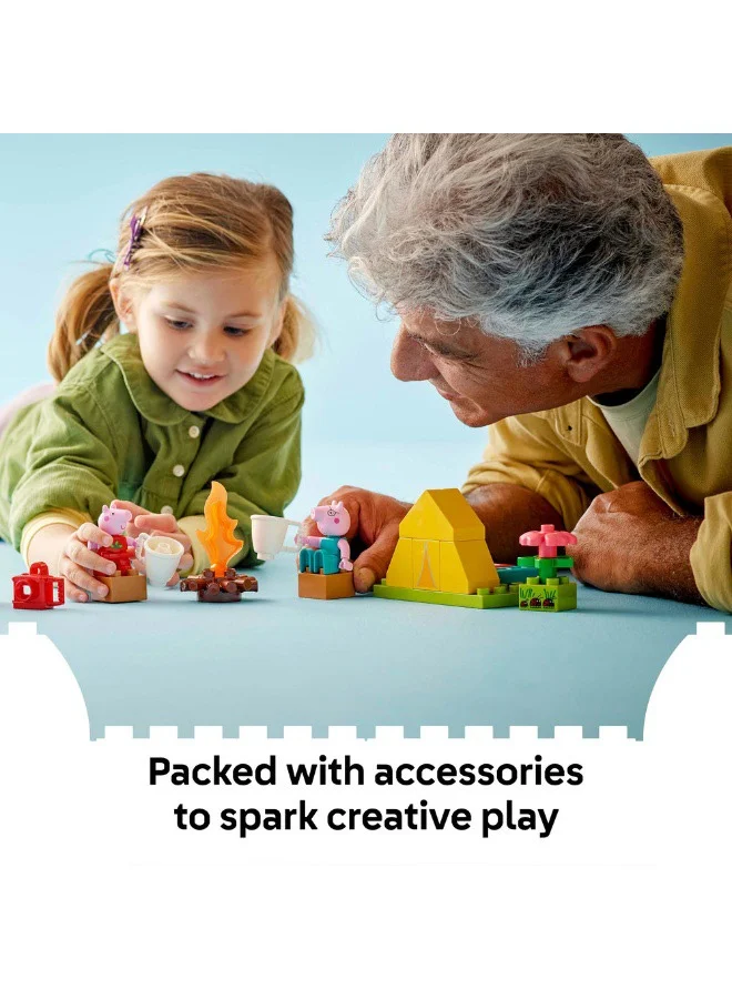 ليغو مجموعة بناء رحلة التخييم من ليغو® DUPLO®‎ Peppa Pig مع زورق 10452