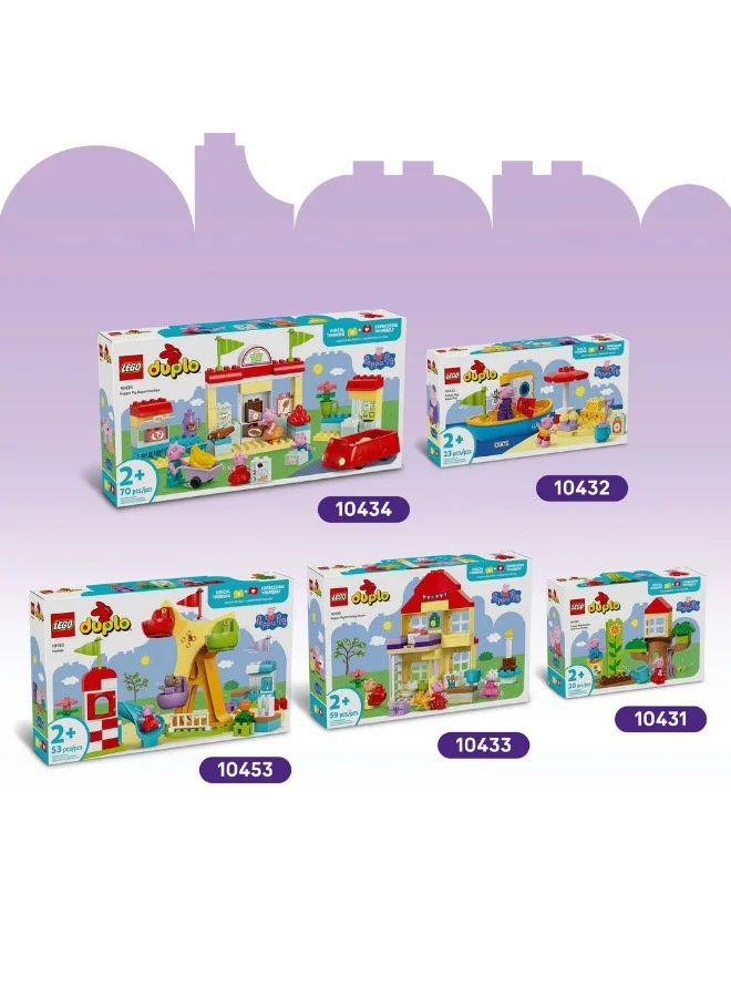 ليغو مجموعة بناء رحلة التخييم من ليغو® DUPLO®‎ Peppa Pig مع زورق 10452