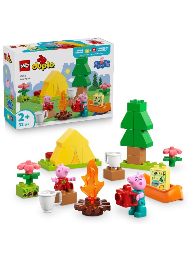 ليغو لعبة تعليمية دوبلو بيبا بيج رحلة تخييم للأطفال الصغار - Image 1