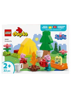 LEGO DUPLO Peppa Pig Camping Trip with Daddy - Montessori Toys for 2+ Year Old Girls & Boys - incl. a Tent, Canoe, Campfire and 2 Figures - Motor Skills & Colour Matching - 10452 (32 pieces)  - Image 4