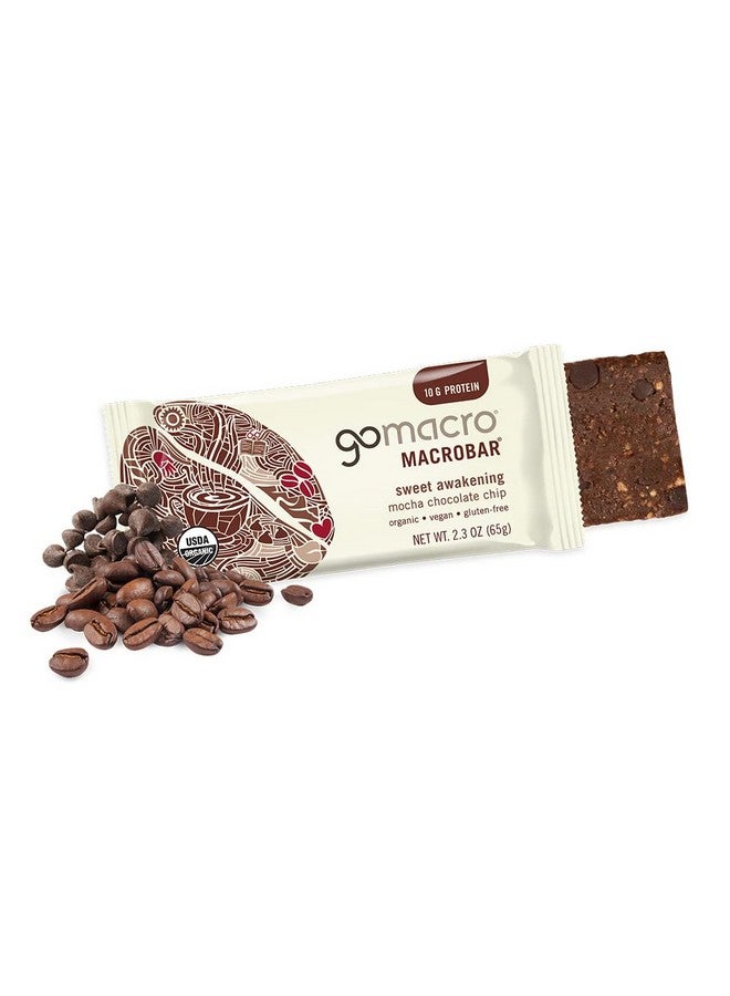 GoMacro MacroBar Organic Vegan Protein Bars - Mocha Chocolate Chip (2.3 Ounce Bars, 12 Count) - Image 3