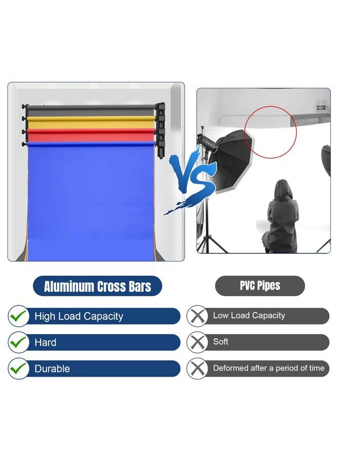 Fotoconic 118" / 3m Metal Tube Crossbar for Electric Motorized, Manual Studio Roller Background Support System - Image 3