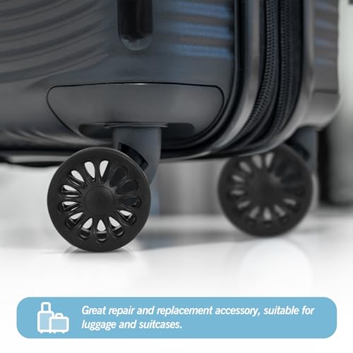 Volein 8 Pcs Replacement Luggage Rubber Wheels 2 inch, 50mm Suitcase Spinner Wheel Repair Repair Set, Wear-Resistant Trolley Casters (VA6, 50 mm) - Image 3