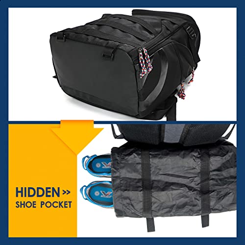 TRAILKICKER Basketball Bag Backpack with Ball Holder Multi-Sport Backpack for Soccer Volleyball Football Baseball Helmet (TK2-Black, Large) - Image 4