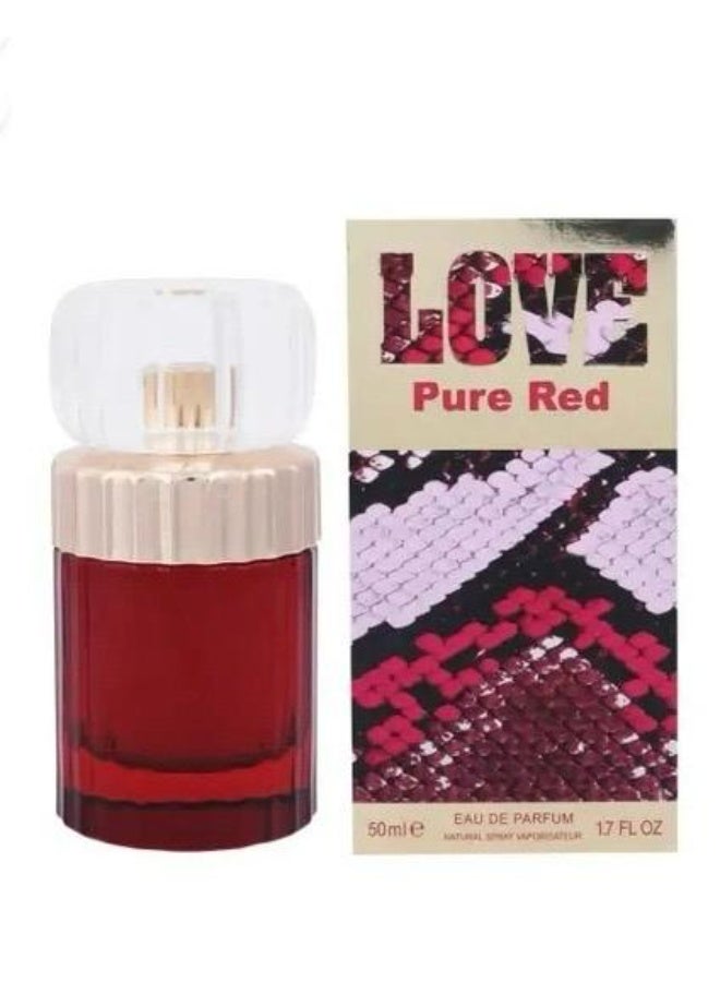 المصباح عطر لوف بيور الاحمر 50 مل - Image 1