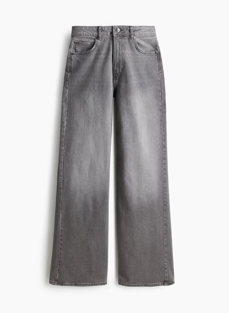 اتش اند ام Wide High Jeans