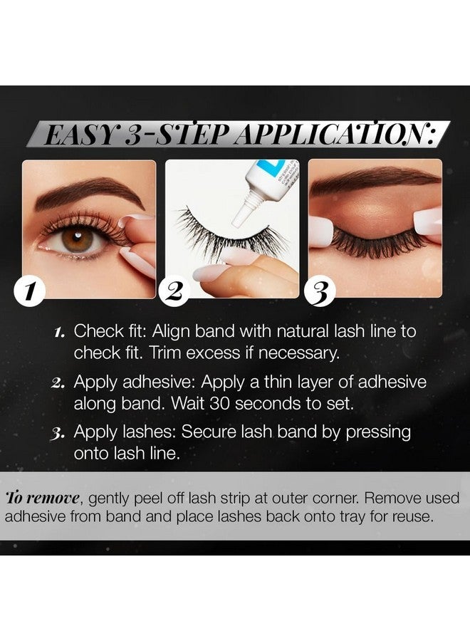 ARDELL Studio Effects Demi Wispies For Women (4 Pk), Long & Black Fibers False Eyelash, Bold & Full Volume, Flared & Winged Styled - Image 5