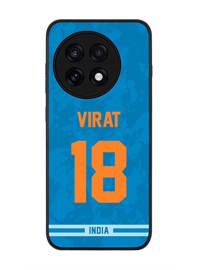 Stylizedd For OnePlus 13R / Ace 5 Pro Case,Slim fit Camera Protection, Shockproof Thin Phone cover  - India Virat Kohli, Jersey No 18