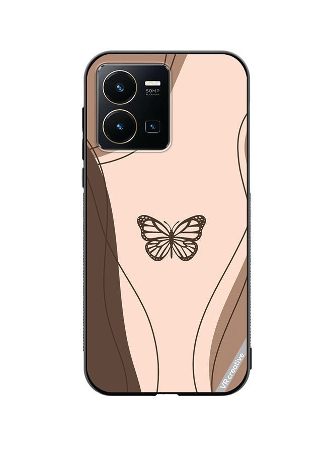Protective Case Cover For Vivo Y35 Butterfly Design Multicolour