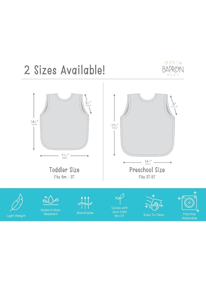 BapronBaby BapronBaby Fresh Lemon Bapron - No Neck Tie Safer Bib for Baby & Toddler  - Image 5