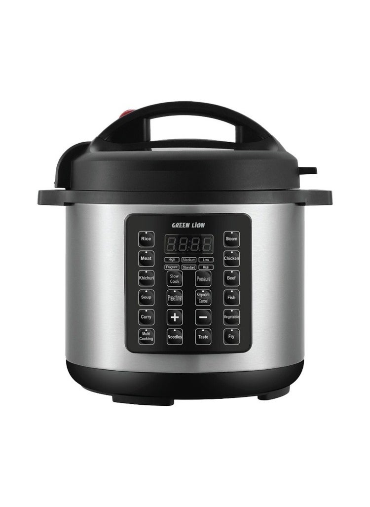 GreenLion Green Lion Electric Pressure Cooker Digital Display 14 Cooking Modes with Auto Warm & 24Hr Preset Function (6L)  - Image 1