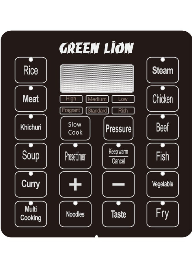 GreenLion Green Lion Electric Pressure Cooker Digital Display 14 Cooking Modes with Auto Warm & 24Hr Preset Function (6L)  - Image 3