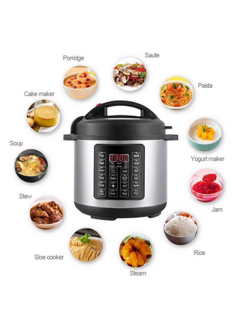 GreenLion Green Lion Electric Pressure Cooker Digital Display 14 Cooking Modes with Auto Warm & 24Hr Preset Function (6L)  - Image 2