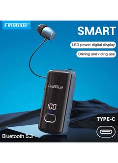 Fineblue Fineblue F580 Clip-on Lotus Wireless Headset Bluetooth 5.3 Headphones with Mic Power Display Earbud Noise Cancelling Auriculares  - Image 2