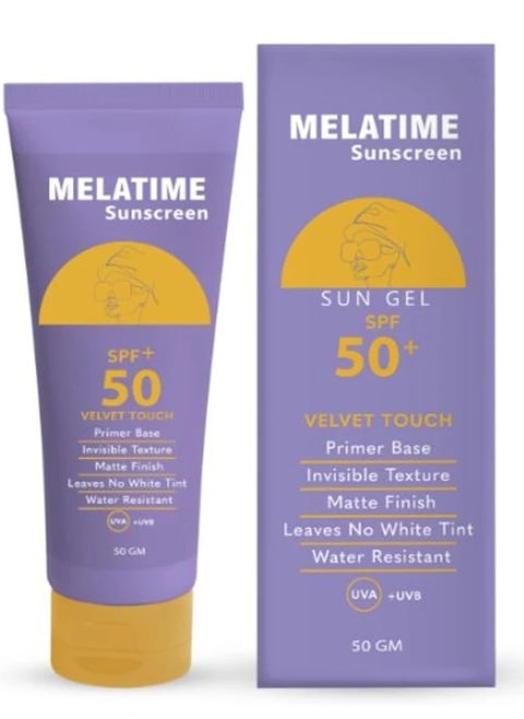 Melatime Sunscreen Velvet Touch Gel Spf  50 gm