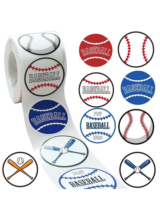 كوبا بلاي 500 قطعة من ملصقات بيسبول - لوازم حفلات البيسبول الرياضية والديكورات والهدايا وحاويات الجرار والحروف والملصقات اليدوية - Image 1