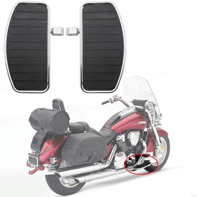 Motorcycle FrontRear Footboards Floorboard for HONDA Shadow 750 2015 SHADOW VT400 19972003 STEED VLX400 VT600 19922007 Only for Models with 6mm Size Pin Hole